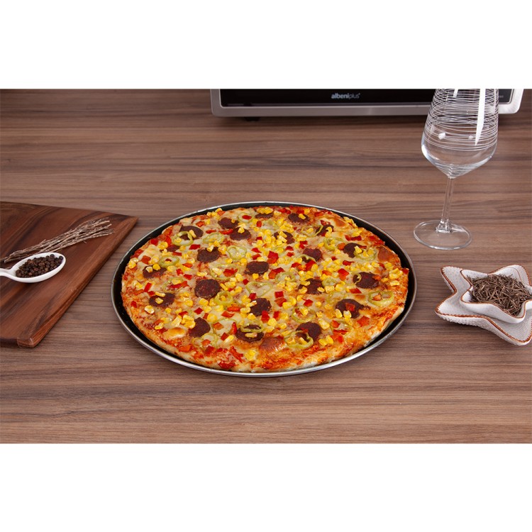 Cooknan Teflon Pizza Tepsisi (Çap: 370 X Derinlik: 15) - Thumbnail