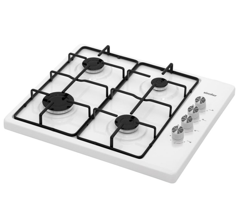 Simfer Beyaz İkili Set Üstü Set (8505 Aspiratör + 3010 Set Üstü Ocak)